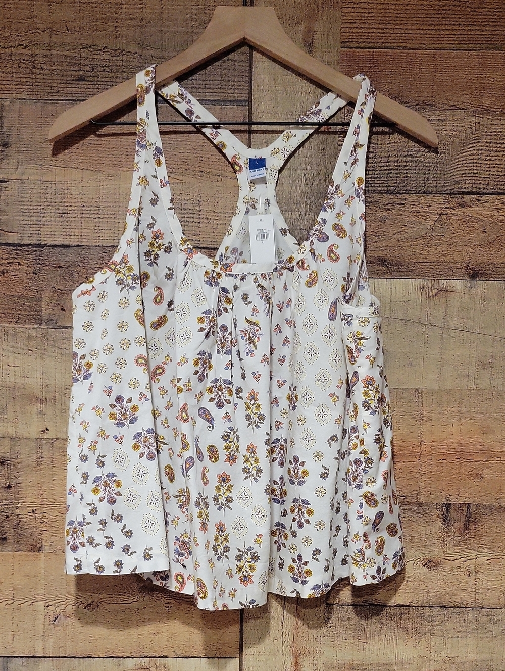 Olf Navy Floral Racerback Tank Top